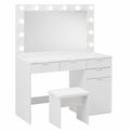 Schminktisch – moderner Stil, mit LED-Beleuchtung, mit Schubladen, für Schlafzimmer