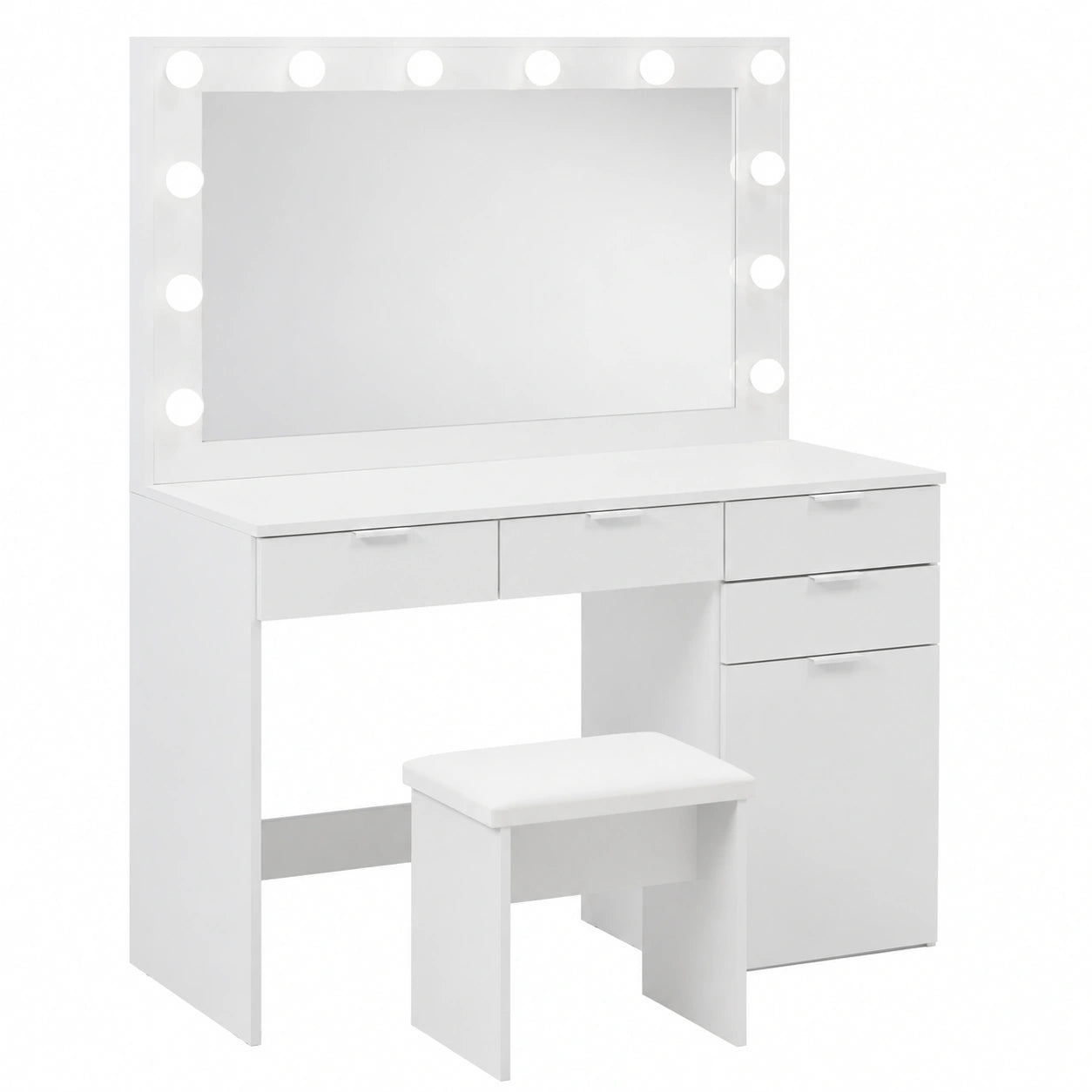 Schminktisch – moderner Stil, mit LED-Beleuchtung, mit Schubladen, für Schlafzimmer
