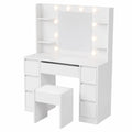 Schminktisch – moderner Stil, mit Stauraum, mit LED-Beleuchtung, mit Schubladen