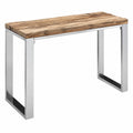 Konsolentisch – 115 × 76 × 46 cm, Industriestil, aus Holz, Naturfarben, für Wohnzimmer, Schlafzimmer und Flur