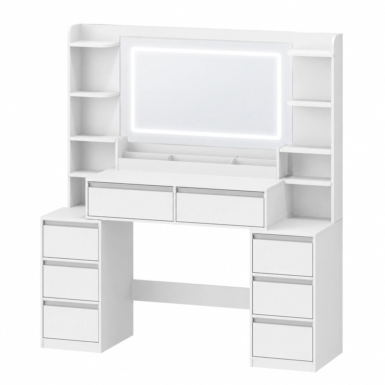 Schminktisch – 135 cm, Silber