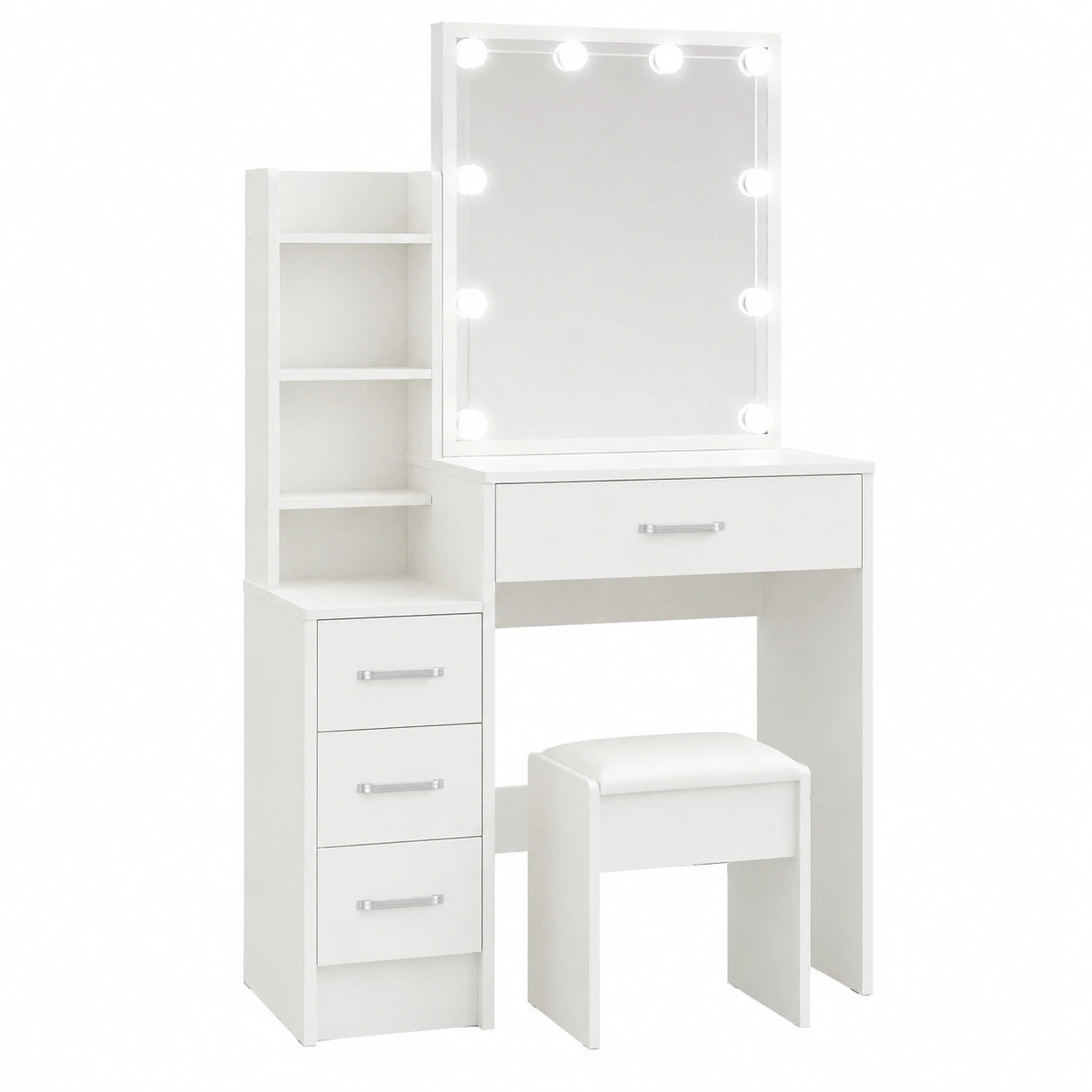 Schminktisch – 83 × 36 × 140 cm, mit Schubladen, mit Ablagen, für Schlafzimmer